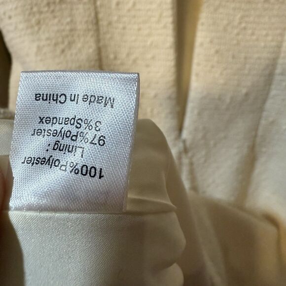 Tuckernuck Womens Cream Sheath Dress with Peter Pan Collar Size XS - Picture 8 of 11